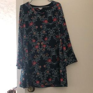 Target (Exhilaration) Floral Green Medium Dress